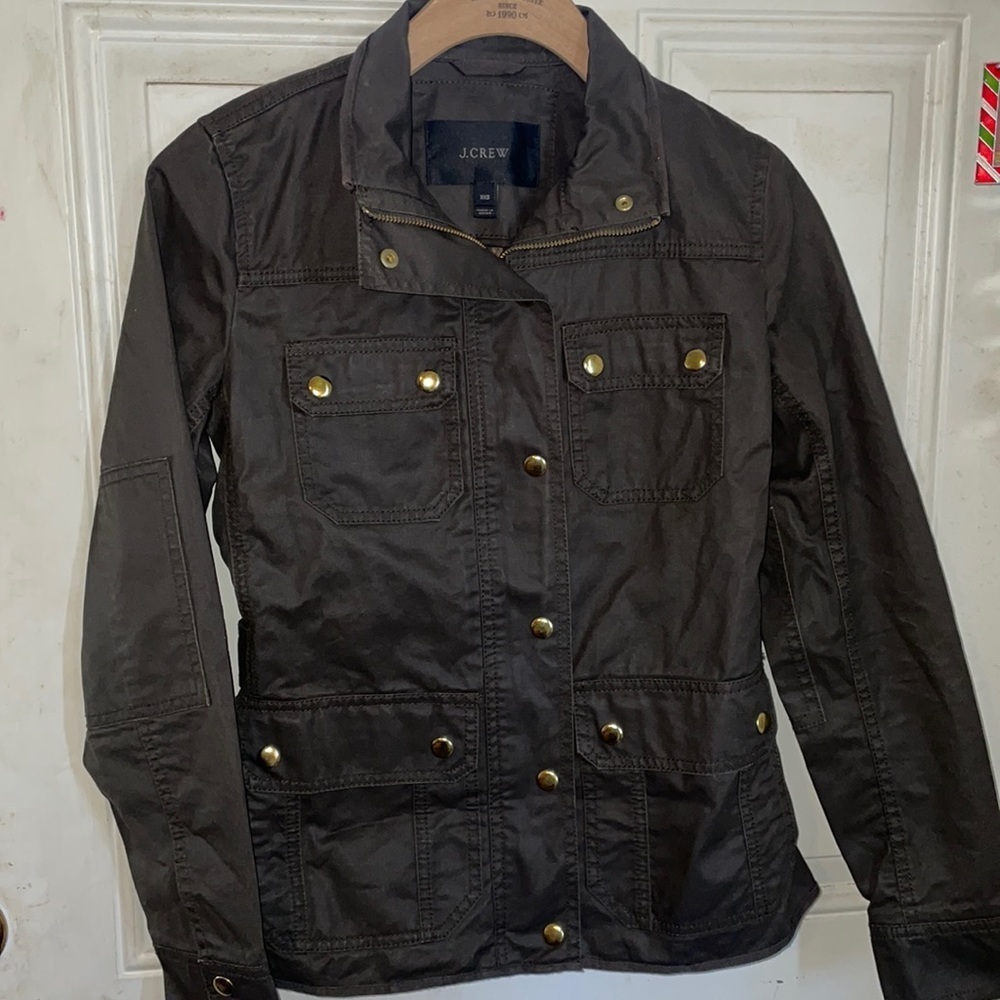 J Crew jacket green XS